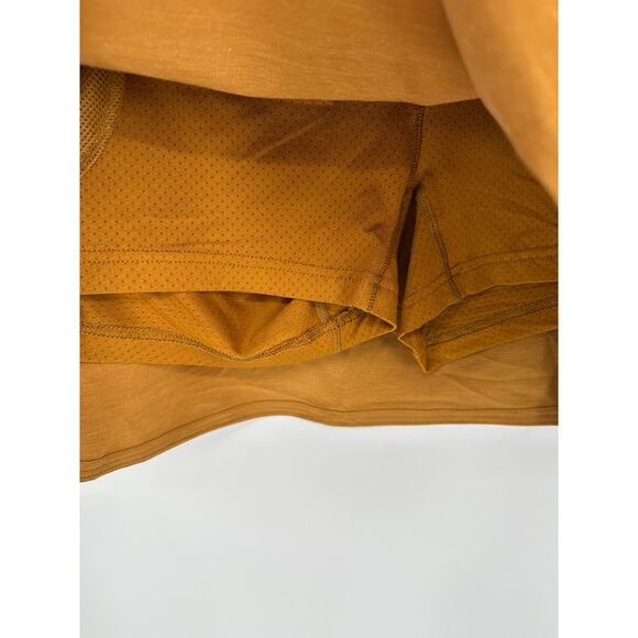 Alpine Skort Women XXL NWT Mustard Brown Stretch Waist Tennis Pickleball Preppy - Picture 3 of 8